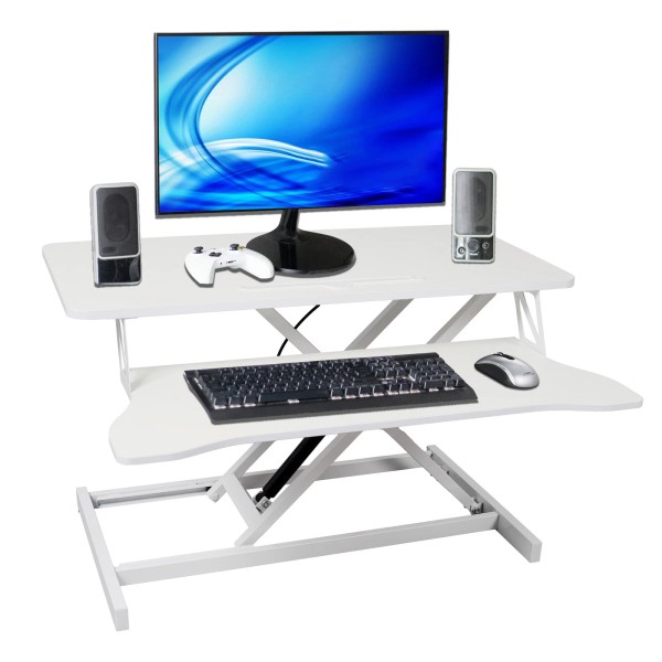 31.5" Standing Desk Adjustable Sit to Stand Up Workstation W/Keyboard
