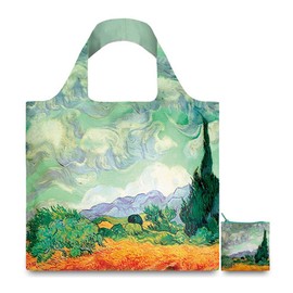 LOQI Scenic Museum Reusable Bags (Set of 3), Multicolor