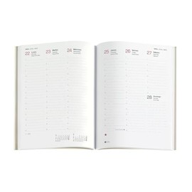 Miquelrius - Refill Pack Year Planner 2024 Cover Week to View Vertical Plus Size 155 x 213 mm (similar to A5), Spanish, Portuguese and English
