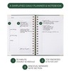 ZICOTO Aesthetic Daily Planner And Notebook With Hourly Schedule -