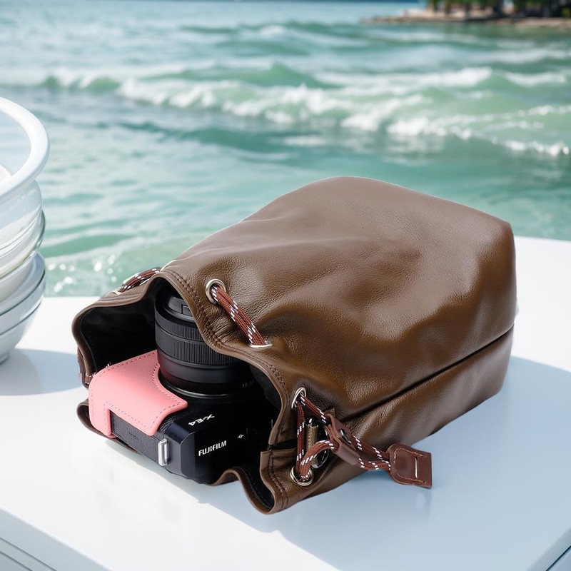 Bowan Small Camera Bag,Camera casing bag,Soft Cute Camera Pouch Handbag