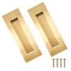 youthua 7in Recessed Finger Flush Pulls，Pocket Door Handles，for Sliding Barn