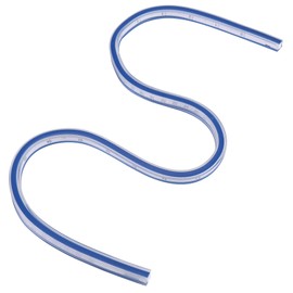 Haosie 60cm Flexible Ruler, Flexible Curve Ruler, Double Sided Ruler, for Drafting Engineering Drawing