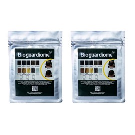 Bioguardiome Hair Building Fiber Refill Bag, Powder Based Fibers Natural Hair Thickening Fiber For Thin Hair Men, Women Cover Bald Spot - 25gm Pack Of 2 Black