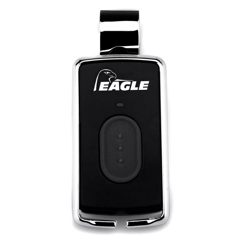 EAGLE ACCESS CONTROL SYSTEMS, INC. Black and Chrome Remote Control