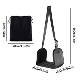 Aeroplane Footrest, Best Footrest for Travel, Head Hammock Portable for Airplanes, No Collision Foot Hammock for Airplanes, Relaxation and Comfort for Long Flights