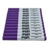 School Smart Washable Art Markers, Conical Tip, Purple, Pack of