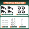 DOZAWA Workbench Casters Kit, 700 Lbs Retractable Casters Set of