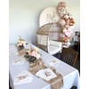 FuSenYuan Beige Cheesecloth Table Runner 10 Ft 1 Pcs Gauze