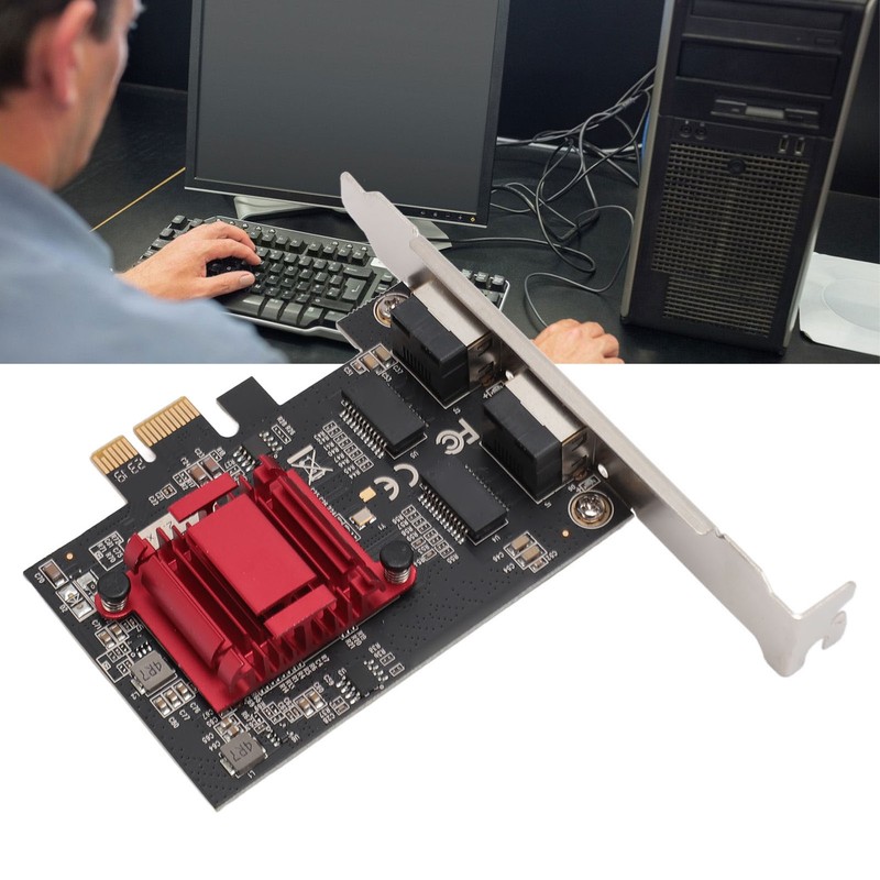 PCIe X1 Network Card Professional RJ45 Dual Port PCIe Gigabit