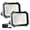Leddictive 2 Pack LED Flood Lights Outdoor, 100W 10000LM Super