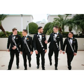 JCP Groom Sash, banda para despedida de soltero, boda fiesta Groom To Be Sash