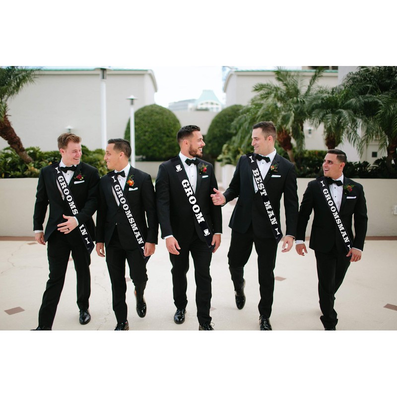 JCP Groom Sash, banda para despedida de soltero, boda fiesta