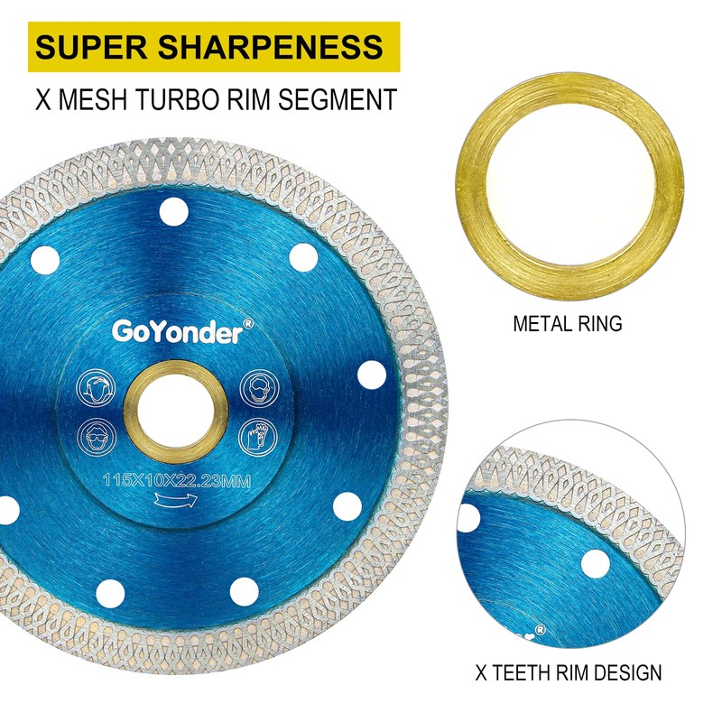 GoYonder Super Thin Diamond Ceramic Saw Blade Porcelain Cutting Blade