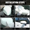 White Left Driver Side Replacement Mirror Cover Caps for 2020