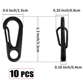Mini Carabiner Clip Aluminum Keyring Clips Snap Hook Small Carabiner Clips for Keys, Backpack, Fishing, Camping, Outdoor