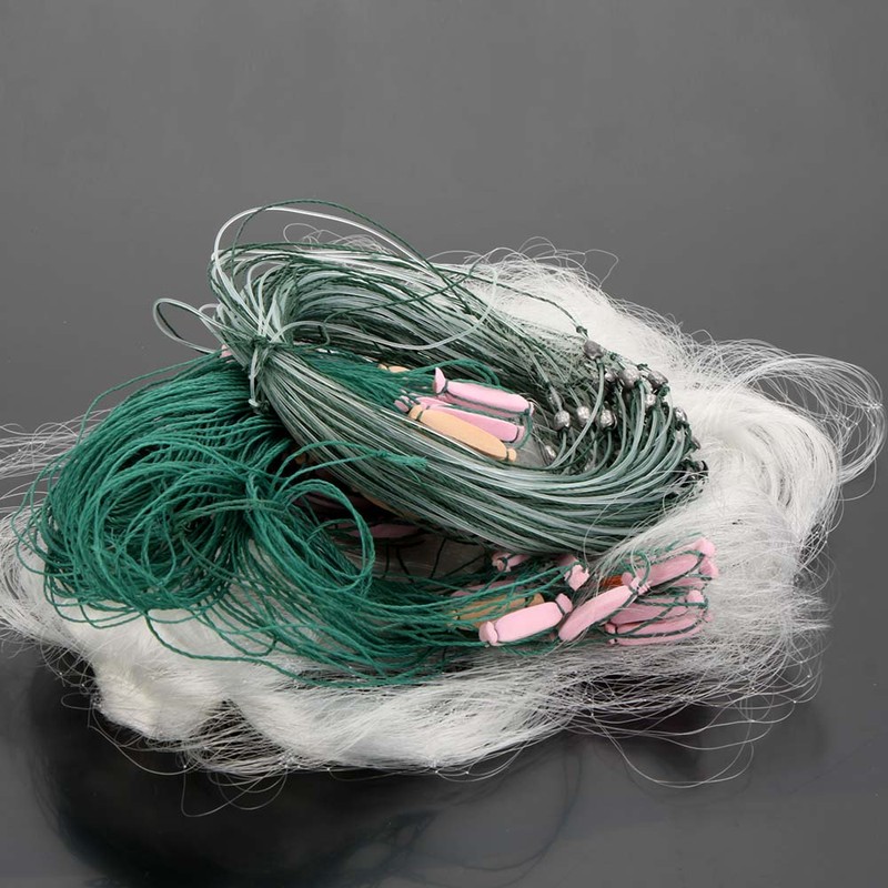 Lixada 25m 3 Layers Monofilament Fishing Fish Gill Net with