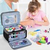 Luxja Large Sewing Organiser with Multiple Compartments, 2 Layer Sewing
