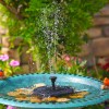 AISITIN Solar Power Bird Bath Fountain Pump Upgrade 2.5W Solar