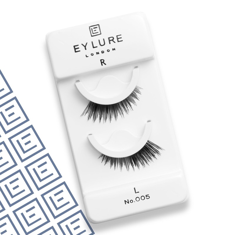Eylure Press On Pre-Glued False Eyelashes, 3/4 Length Lashes, No.