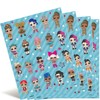Unique LOL Surprise Multi-color Paper Sticker Sheets (Pack of 4)