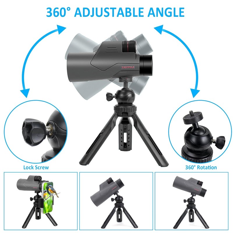 Monocular 15 x 56 Telescope for Bird Watching Hiking Camping