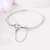 CMB062 Women's Bracelet 925 Sterling Silver, Bracelets with Heart Clasp