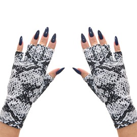 ManiGlovz Los guantes originales anti UV para manicura de gel, conducción, protección solar, guantes sin dedos que protegen la piel del sol y la lámpara de uñas, guantes al aire última intervensión, estampado elegante