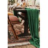 2 Pack Dark Green Cheesecloth Table Runner 10ft, Rustic Gauze