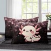 AILONEN Kids Pink Axolotl Fitted Sheet Set Full Size,Kawaii Axolotl