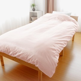 Sleepydream Navi Japanese-Style Gauze Duvet Cover, Double Long, 100% Cotton, Made in Japan, Duvet Cover, Pink, 7.4 x 8.3 inches (190 x 210 mm)