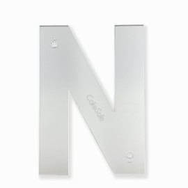CAKESAFE Clear Acrylic Letter Templates for Cutting Out Letter Shaped Cakes - "N"