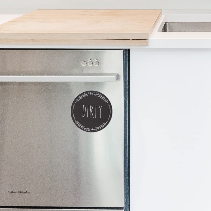 Dishwasher Magnet Clean Dirty Sign Double Sided Strong Kitchen Flip