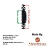 Adonai Hardware "Lydda" Antique Iron Door Pull with Plate (1,