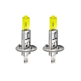 SOFOC -Super Bright H1 P14.5S Fog Light Headlight Low / High Beam Replacement 12 V 100 W Light Yellow 4000 K Pack of 2