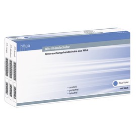 Nitrilhandschuhe blue violet, small, Untersuchungshandschuhe aus Nitril, unsteril, puderfrei, latexfrei, 100 Stück