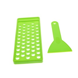 50 Lipstick Filling Mold DIY Kits Container with Lid Lip Stuff Lip Gloss Making Kit Lip Balm Tube Filling Tray Lip Balm Container Tray Plastic Green Lip Balm Craft Kit DIY Supplies