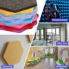 MECCANIXITY 8Pcs Hexagon Acoustic Panels 20x17.5cm B1 Fireproof Soundproof Foam