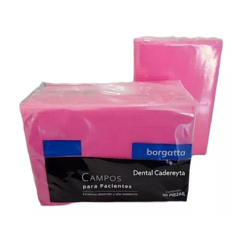 Borgatta Campos Bolsa Borgatta Toallas Desechables Color Rosa F C/200