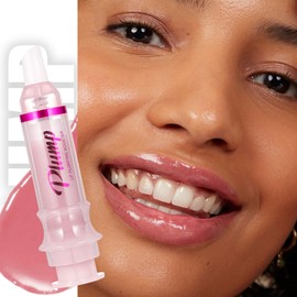 DLZZRS Lip Plumping Lip Gloss, High-Shine & Volumizing Lip Plumping Lip Glass Mirror Lip Glaze Lip Makeup, Long-lasting moisturizing Plump & Pout Lip Lip Gloss for Women (#02)