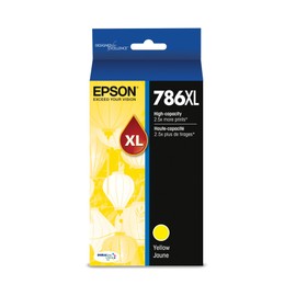 Epson EPSON 786 DURABrite Ultra Ink High Capacity Yellow Cartridge (T786XL420-S) Works with WorkForce WF-5110, WF-5190, WF-5620, WF-5690