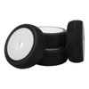 equlup 4 Pcs RC Tires and Rims Front and Rear