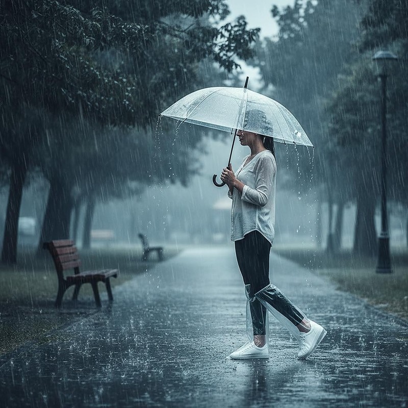 Askyorte 10 Pairs Waterproof Shoe Covers for Rain - Disposable