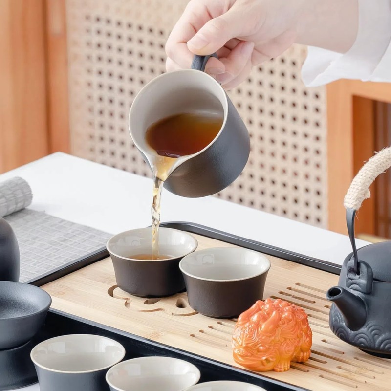ICHAG Japanese & Chinese Tea Set, Adults' Portable Gongfu Tea
