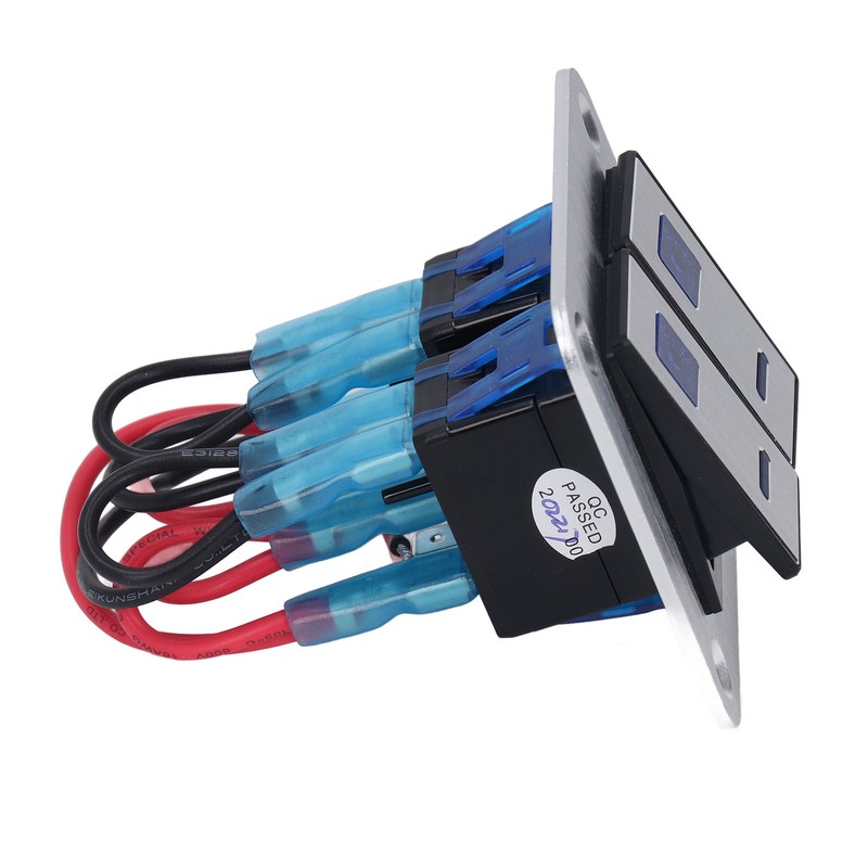 Rocker Switch Panel 2 Gang On Off Toggle Switch Panel