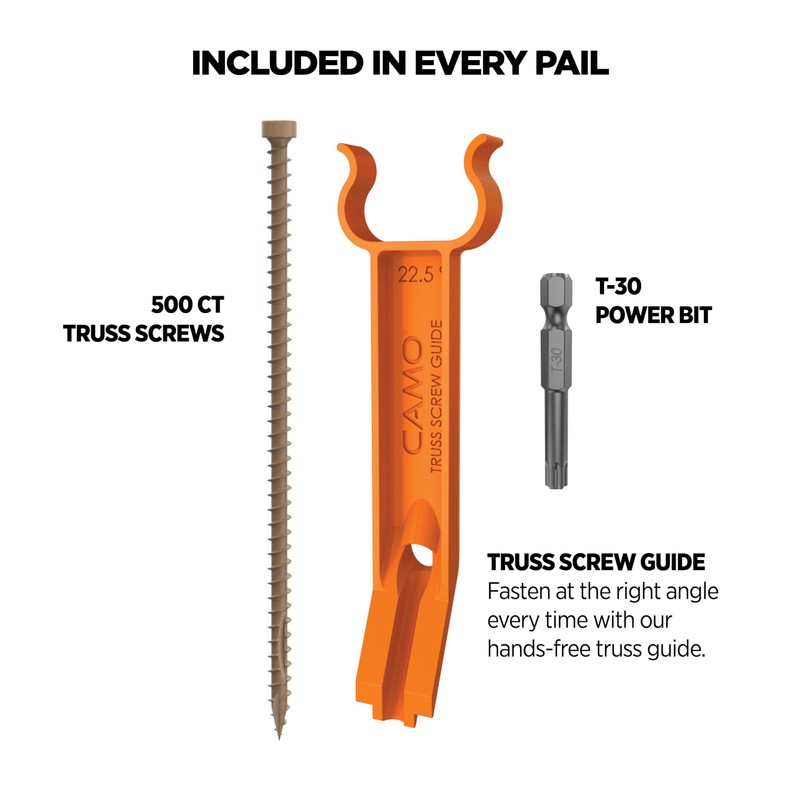 Structural Truss Screw - 6" x .155-50 ct (CAMO 372244)