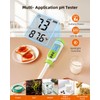 Tadeto Multifunctional Digital pH Meter for Food, High Precision Garden