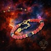 Ayriwoyi Aries Zodiac Bracelet for Women Carnelian Black Obsidian Healing