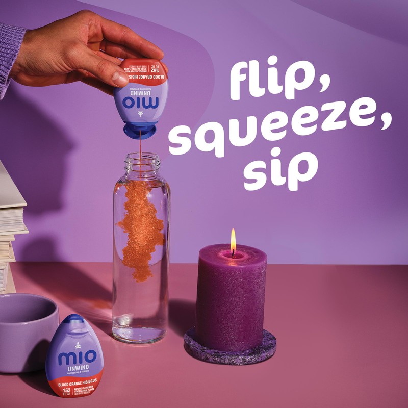 Mio mio Unwind Blood Orange Hibiscus Liquid Water Enhancer with