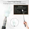4Pcs Telescopic Teachers Pointer, Extendable Hand Pointer Finger Pointer Stick,